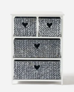 Hyacinth Hearts 2+2 Drawer Unit