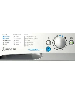 Indesit BWE 81496X SV UK, 8kg, 1400rpm, Washing Machine - Silver