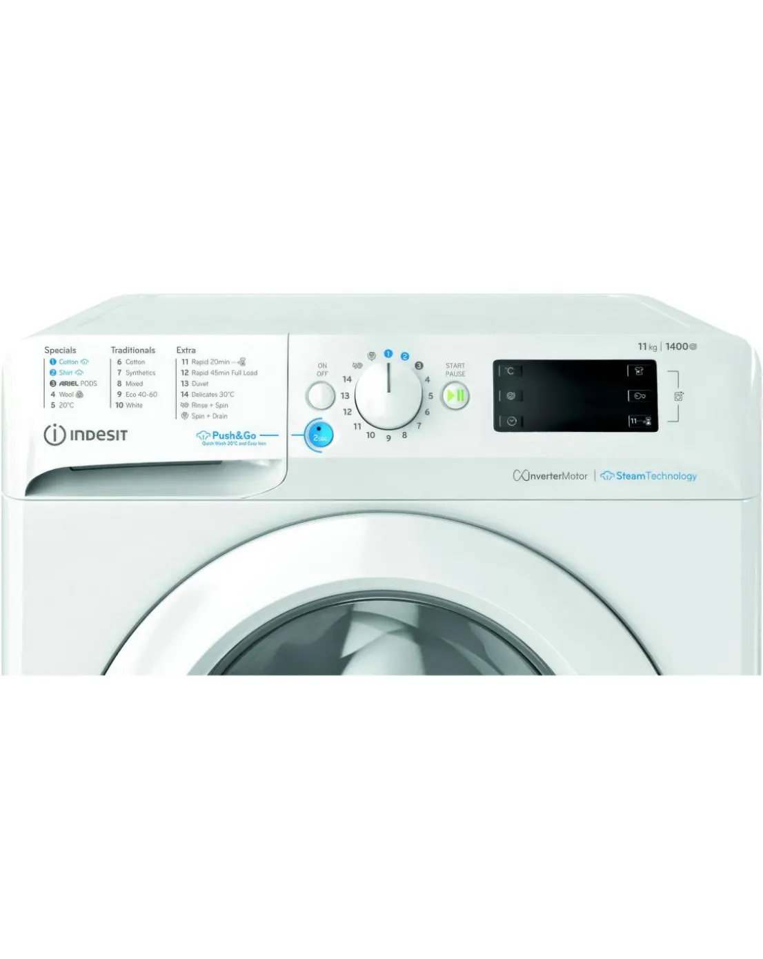 Indesit BWE 111496X WV UK 11kg, 1400rpm, Washing Machine - White