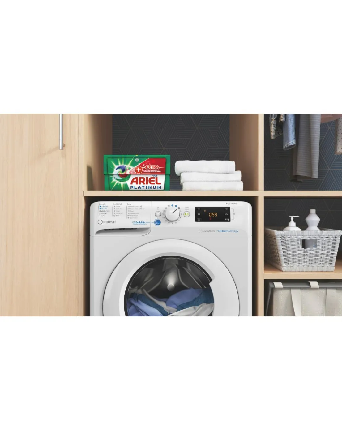 Indesit BWE 111496X WV UK 11kg, 1400rpm, Washing Machine - White
