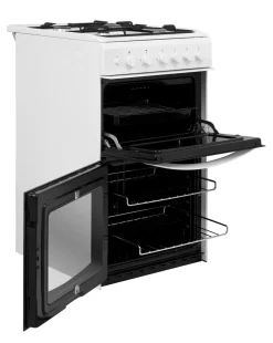 Indesit Cloe ID5G00KMW Gas Twin Cavity 50cm Cooker White + Installation