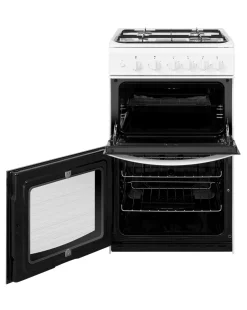 Indesit Cloe ID5G00KMW Gas Twin Cavity 50cm Cooker White + Installation