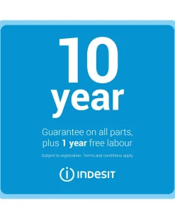 Indesit IKNH 1261 S4UK 50/50 No Frost Fridge Freezer - Silver