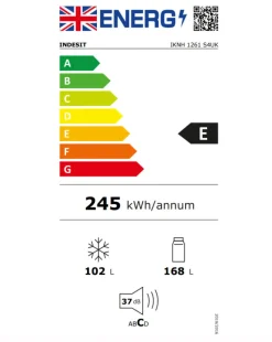 Indesit IKNH 1261 S4UK 50/50 No Frost Fridge Freezer - Silver