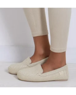 isotoner Ladies Textured Moccasin Slippers
