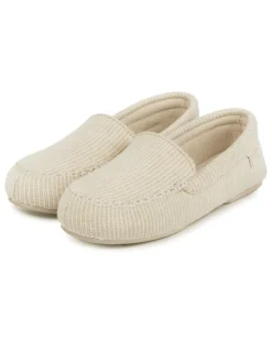 isotoner Ladies Textured Moccasin Slippers