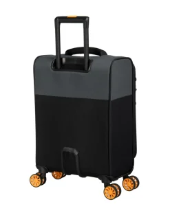 IT Luggage Duo-Tone Cabin Suitcase - Pewter & Black