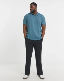 Jack & Jones Austin Waffle Polo - Blue