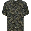 Jack & Jones Jeff Print Resort Shirt - Black