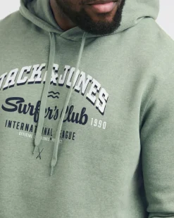 Jack & Jones Logo Hoodie - Green