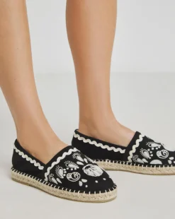 Jenner Embroidered Espadrille Shoes Extra Wide EEE Fit