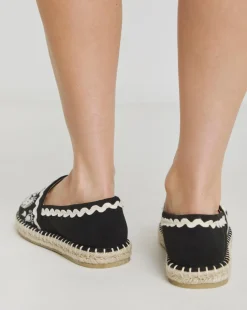 Jenner Embroidered Espadrille Shoes Wide E Fit