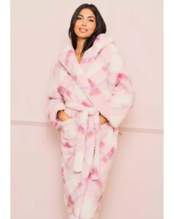Jim Jam The Label Check Dressing Gown