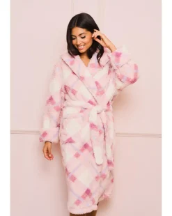 Jim Jam The Label Check Dressing Gown