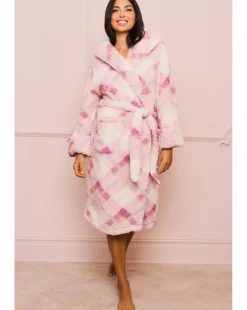 Jim Jam The Label Check Dressing Gown