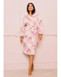 Jim Jam The Label Check Dressing Gown