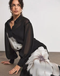 Joanna Hope Chiffon Slip Skirt