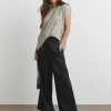 Joanna Hope Hammered Satin Wide Leg Trousers