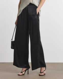 Joanna Hope Hammered Satin Wide Leg Trousers