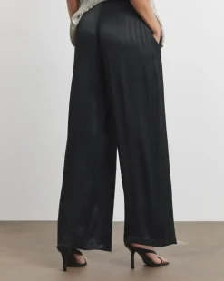 Joanna Hope Hammered Satin Wide Leg Trousers