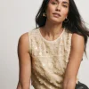 Joanna Hope Sequin Shell Top