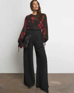 Joanna Hope Tie Sleeve Blouse