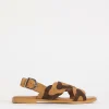 Joe Browns Comfort Suede Plait Sandals Ex Wide Fit