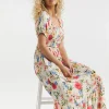 Joe Browns Shirred Floral Jersey Dress