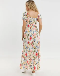 Joe Browns Shirred Floral Jersey Dress
