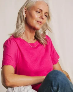 Julipa Broderie Sleeve T-Shirt