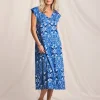 Julipa Cotton Slub Printed Midi Dress