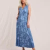 Julipa Pintuck Jersey Midi Dress