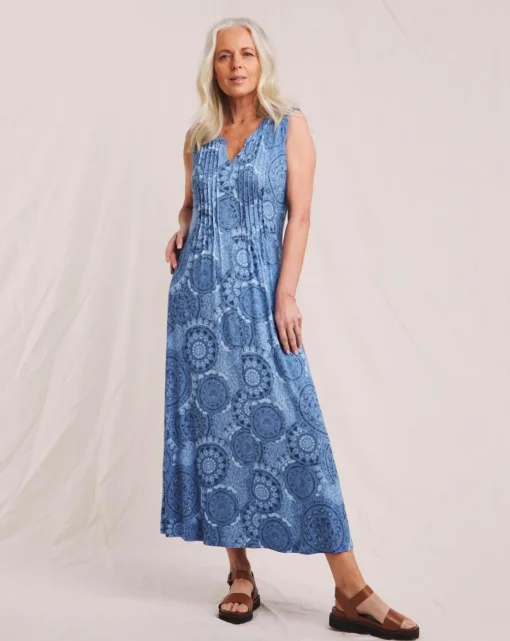 Julipa Pintuck Jersey Midi Dress