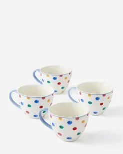 Julipa Polka Dot Cappuccino Mug Set