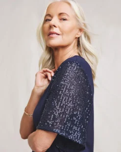 Julipa Sequin Sleeve T-Shirt