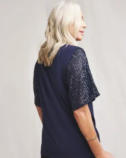 Julipa Sequin Sleeve T-Shirt