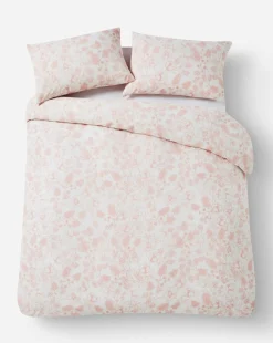 Julipa Toile Print Duvet Cover Set - Pink