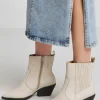 Katya Leather Pointed Chelsea Western Ankle Boots Wide E Fit