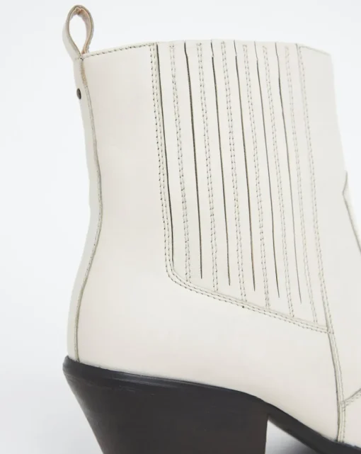 Katya Leather Pointed Chelsea Western Ankle Boots Extra Wide EEE Fit