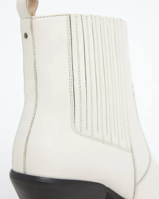 Katya Leather Pointed Chelsea Western Ankle Boots Wide E Fit