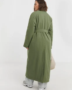 Khaki Reversible Hybrid Coat