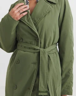 Khaki Reversible Hybrid Coat
