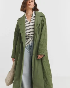 Khaki Reversible Hybrid Coat