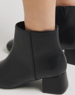 Kit Low Block Heel Ankle Boots Extra Wide EEE Fit