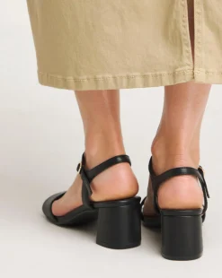 Kylie Barely There Block Heeled Sandals Extra Wide EEE Fit