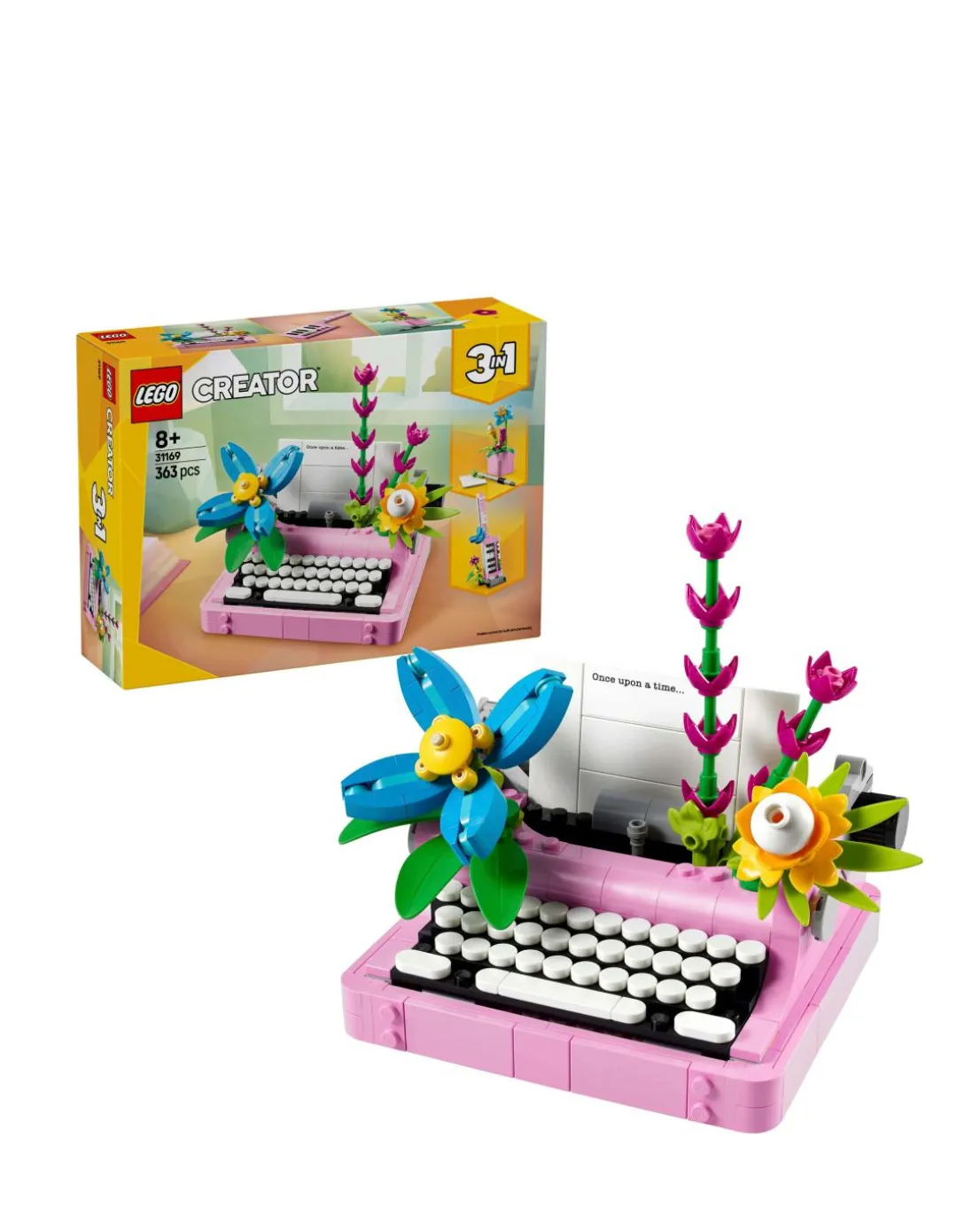 LEGO Creator 3in1 Typewriter with Flowers Toy Playset 31169