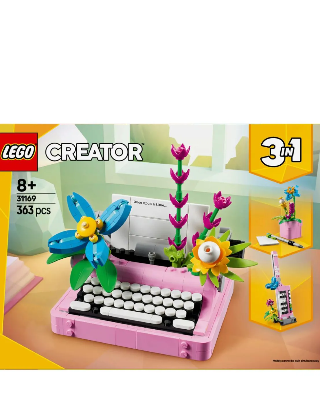 LEGO Creator 3in1 Typewriter with Flowers Toy Playset 31169