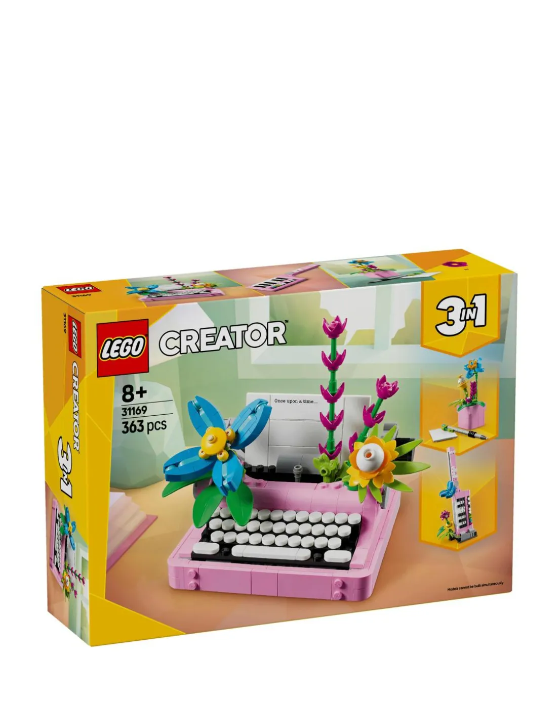 LEGO Creator 3in1 Typewriter with Flowers Toy Playset 31169