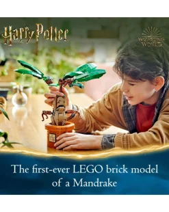 LEGO Harry Potter Mandrake Plant Toy, Magical Gift 76433