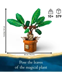LEGO Harry Potter Mandrake Plant Toy, Magical Gift 76433